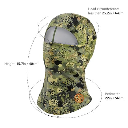 BASSDASH Winter Balaclava Fleece Ski Mask Ninja Hood Neck Warmer Fishing Hunting - color: Open Terrain Ⅱ