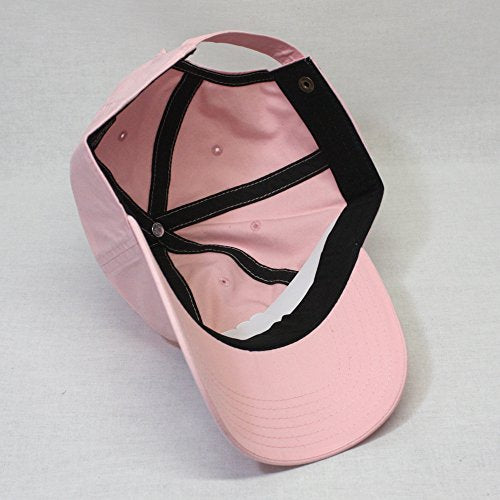 Washed Canvas Combed Cotton Unstructured Soft Crown Adjustable Dad Hat Baseball Cap - color: Pink Cp