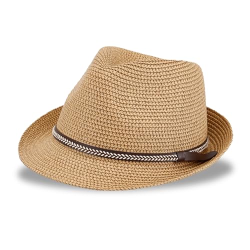 Levi's Men's Straw Fedora Hat - color: Tan, size: Large-X-Large