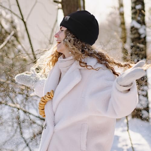 MOREOK Winter Beanie for Men Women, -30℉ 3M Thinsulate Warm Knit Hat - size: Small-Large