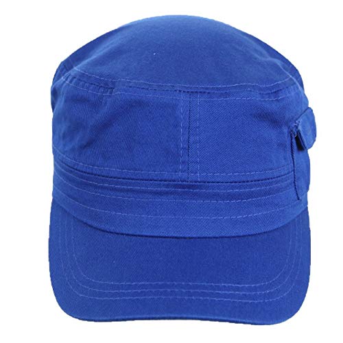 Baseball Cap Plain Pocket Cadet Patrol Military Hats Camo Army Caps Fashion - color: Royal