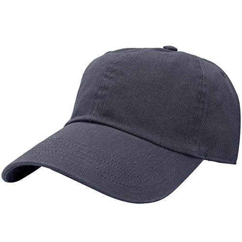 Falari Classic Baseball Cap Dad Hat 100% Cotton Soft Adjustable Size - color: Charcoal
