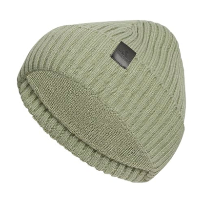 adidas Men's Pine Knot Fold Beanie - color: Tent Green/Black