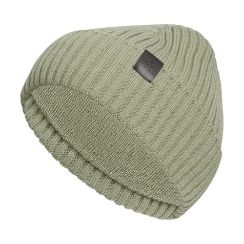 adidas Men's Pine Knot Fold Beanie - color: Tent Green/Black