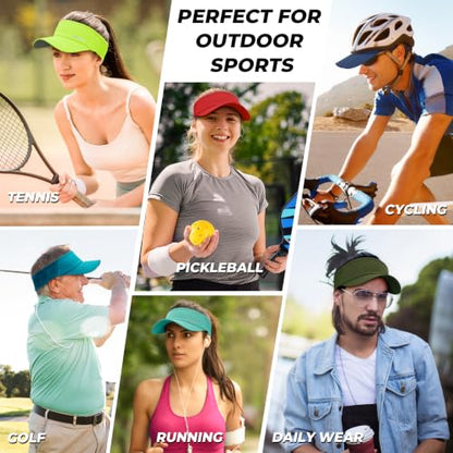 Sukeen Lightweight Sports Sun Visor Hat for Men Women - color: Navy Blue