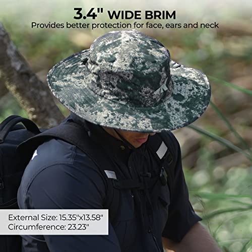 KastKing Sol Armis UPF 50 Boonie Hat for Sun Protection,Men Women - color: Boulder Camo Origins