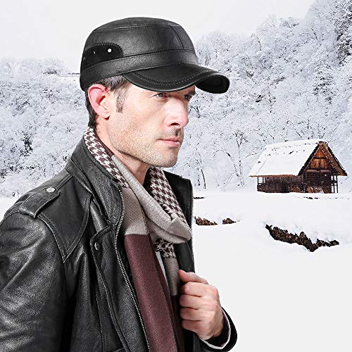 Sumolux Winter Leather Cap with Earflap