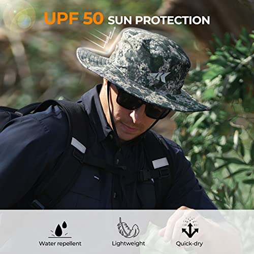 KastKing Sol Armis UPF 50 Boonie Hat for Sun Protection,Men Women - color: Boulder Camo Origins