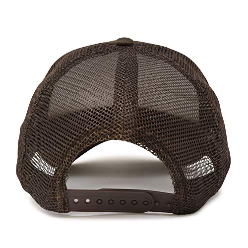 DALIX Solid Blank Trucker Hats Caps 2 Pack - color: Brown