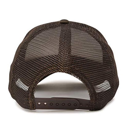 DALIX Solid Blank Trucker Hats Caps 2 Pack - color: Brown