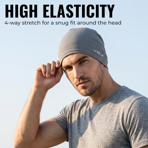 Cooling Skull Cap 3 Packs Sweat Wicking Beanie Breathable for Men Women - color: Black*3