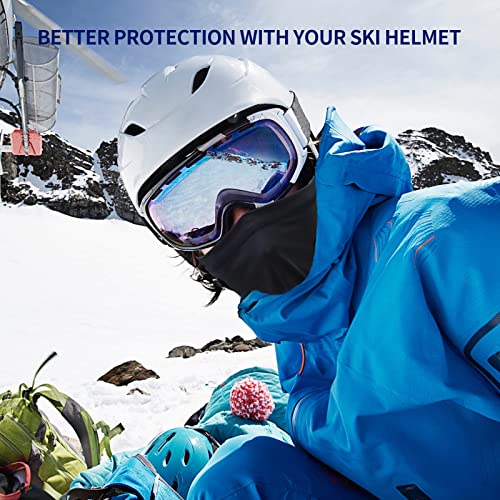SHEVERCH 2 Pack Purple Ski Mask Balaclava Face Cover for Men Women - color: 2pack-purple