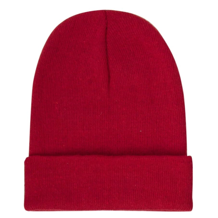 Knit Winter Beanie Hat Set, Pack of 5 Colors, Classic Cuffed Design, Multi-Color - Navy, Red, Olive, Gray, Black