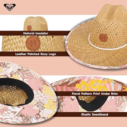 Roxy Womens Pina to My Colada Straw Hat - color: Natural, size: Medium-Large