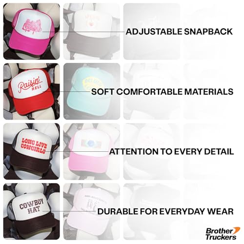 BROTHER TRUCKERS Knights Upside Down Hat - color: Pink/Natural