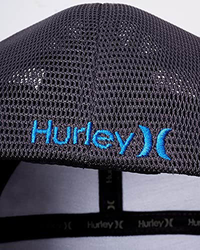 Hurley Men's Baseball Cap - Mission Curved Brim Fitted Trucker Hat - color: Dark Grey, size: Medium