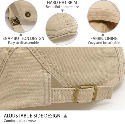 Initlove Mens Newsboy Cap Cotton Ivy Hat Beret Hats for Driving - color: A Beige