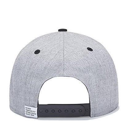 RIOREX Hip hop caps Fashion Animal Embroidery Baseball Cap for Men Adjustable Leather Belt Strapback Baseball Cap - color: Gray-black
