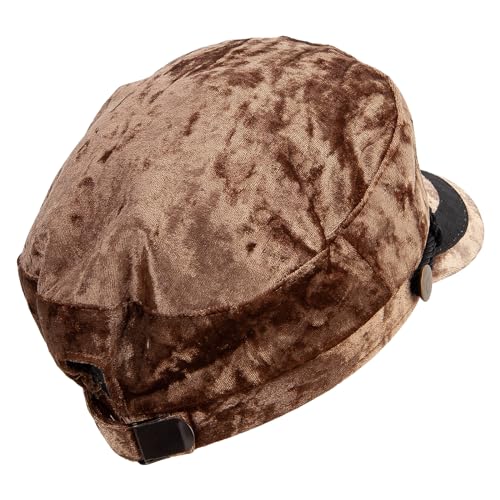 Jeanne Simmons Women's Crushed Velvet Sailor Hat - color: Lt Brown