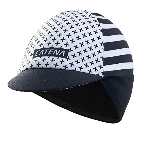 CATENA Men Women Fleece Cap Earmuff Beanie Windproof Thermal Cycling Helmet Skull Liner Wicking Running Motorcycle Sports Hat - color: White