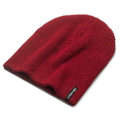 Essential Knit Beanie – Soft, Lightweight Comfort in Fun Colors - color: Cranberry