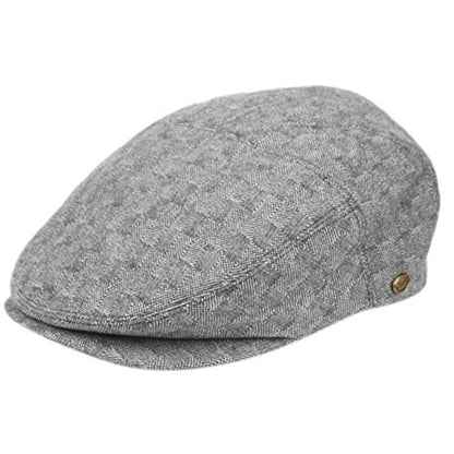 EPOCH Men's Contemporary Winter Wool Newsboy Ivy Hat - color: Iv3047gray, size: Large-X-Large