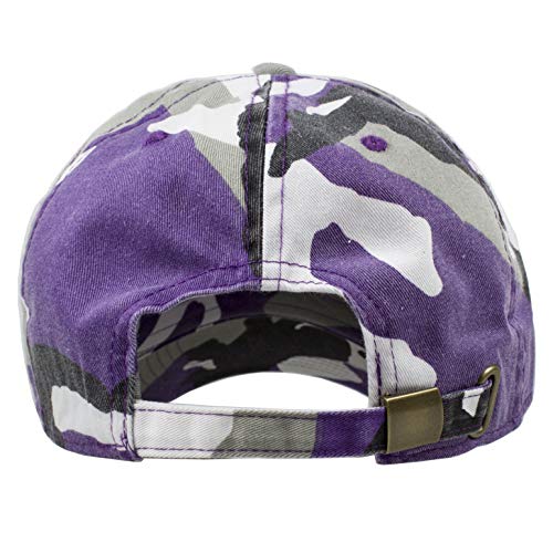 Gelante Baseball Cap Dad Hat 100% Cotton Polo Style Plain Blank Adjustable Size. - color: Purple Camo