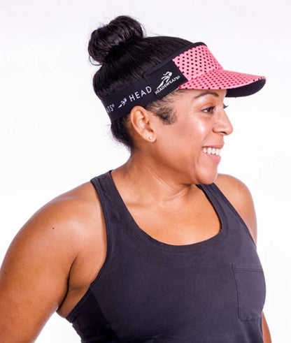 Sparkle Headsweats Running Visor - color: Pink
