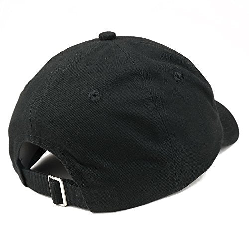 Trendy Apparel Shop Don't Tread on Me Embroidered Unstructured Cotton Dad Hat - color: Black