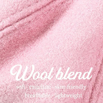 Women’s Newsboy Cap Wool Blend Retro Solid Color Girls Fashion Gatsby Cabbie Visor Beret Hat - color: Pink