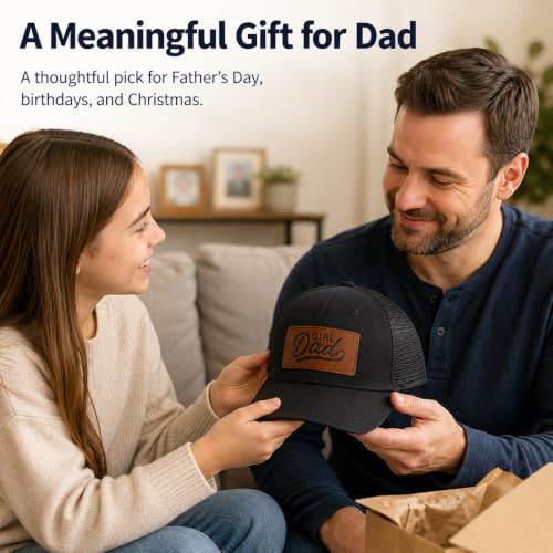 Men's Embroidered Adjustable Baseball Cap, Girl Dad Hat for Men - color: Black01