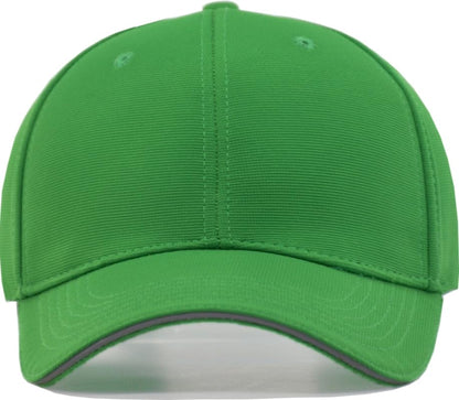 TSSGBL Men's Plain Baseball Hat - OSFM & XXL Big Head Fit，Adjustable Structured Ball Cap with Reflective Sandwich Brim - color: Kellygreen, size: X-Large-XX-Large