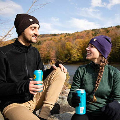 100% Merino Wool Cuff Beanie - Warm Winter Hat - Novelty Beanie - Toque - color: Burnt Orange
