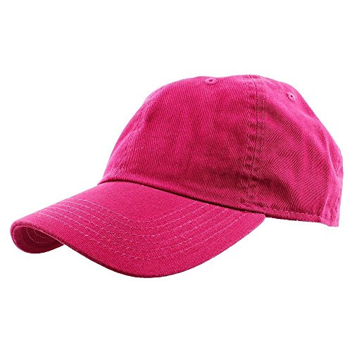Gelante Baseball Cap Dad Hat 100% Cotton Polo Style Plain Blank Adjustable Size. - color: Hot Pink