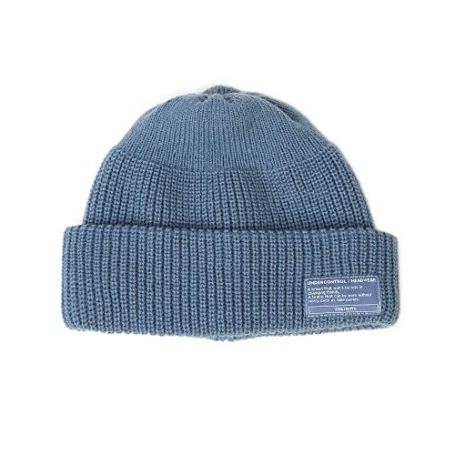 UNDERCONTROL Winter Trawler Fisherman Beanie Men Women Unisex Stylish Plain Docker Skull Hat Roll up Watch Cap Color Pack - color: Sky
