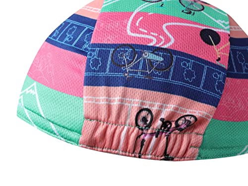 Funny Cycling Cap - Polyester Cycling Hat-Under Helmet - Cycling Helmet Liner Breathable&Sweat Uptake - color: B11