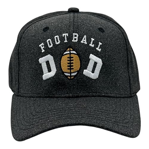 Cool Dad Hats with Funny Sayings Graphic Caps for Dads and Father's Day - color: Black - Football Dad