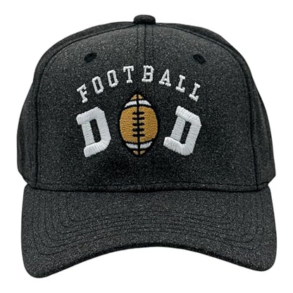 Cool Dad Hats with Funny Sayings Graphic Caps for Dads and Father's Day - color: Black - Football Dad