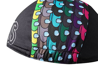 Funny Cycling Cap - Polyester Cartoon Cycling Hat-Under Helmet - Cycling Helmet Liner Breathable&Sweat Uptake - color: B8