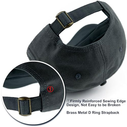 Loneshark Short Brim Baseball Cap for Running Small Bill Umpire Hat - color: Charcoal