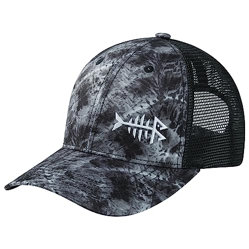 BASSDASH Altimate Fishing Hat Mesh Back for Men Women Adjustable Baseball Trucker Cap - color: Shadow