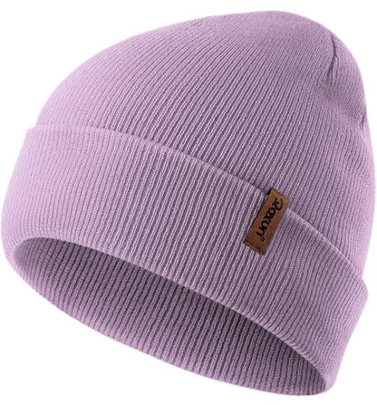 ROXUN Beanie for Men/Women Winter Hat Soft Warm Unisex Skull Stocking Cap - color: Light Purple