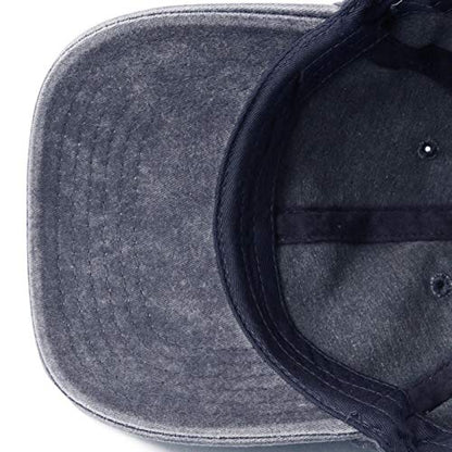 The Hat Depot 100% Cotton Pigment Dyed Low Profile Dad Hat Six Panel Cap - color: 1. Blue