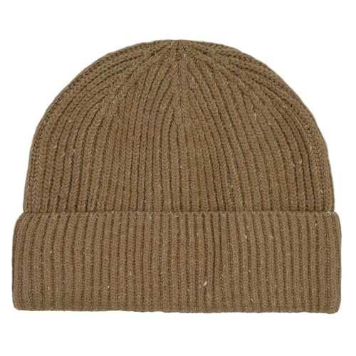 DALIX Knit Watch Cap Beanie Men Women Winter Cuffed Fisherman Hat Cold Weather Stretch Fit Soft Acrylic - color: Tan