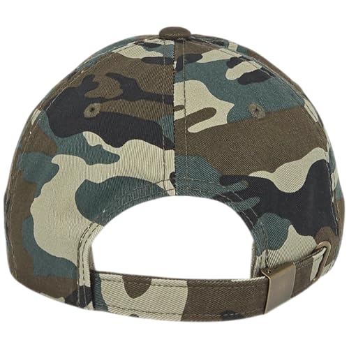 E BY ELIDAN Classic Dad Hat Cotton, Low-Profile Plain Baseball Cap, Adjustable, Breathable and Packable - color: Camo