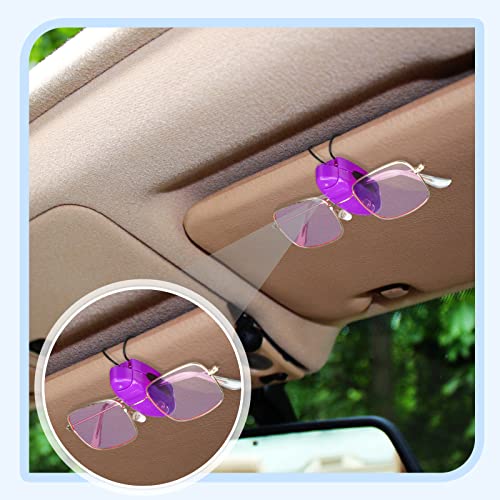 Frienda 5 Pcs Sunglasses Holder for Car Sun Visor Clip,Bright Color - color: Bright Color