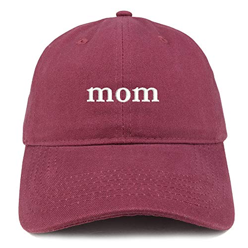 Trendy Apparel Shop Mom and Dad Soft Cotton Couple 2 Pc Cap Set - color: Maroon Khaki