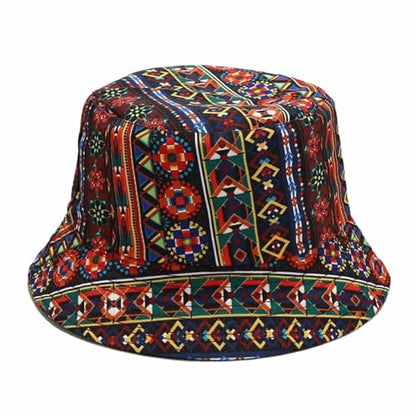 Quanhaigou Bucket Hats Unisex Summer Travel Beach Fisherman Cap for Men Women Teens - color: Boho Floral