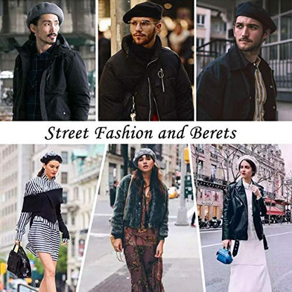 LADYBRO British Military Berets for Men - Women Winter Warm Knit Cap Soft Army Style