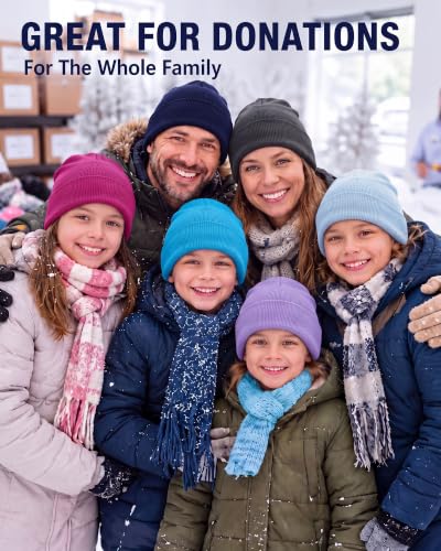 Jecery 80 Pack Winter Beanies Bulk Knit Hats for Men Women - color: Multi Colors